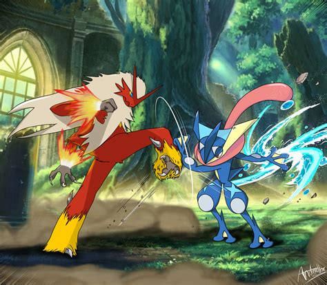 blaziken vs greninja.